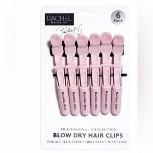 Rachel Roy 6-Pack Blow Dry Hair Clips | Heat Safe | No Crease NEW